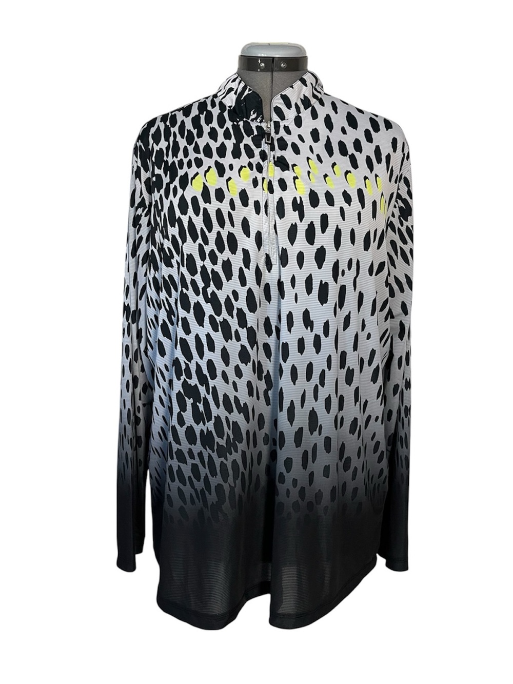 Jamie Sadock Sunsense 1/4 zip top printed XL